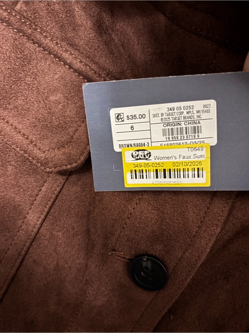 Universal Thread Brown Button-Front A-Line Skirt - Picture 5 of 6